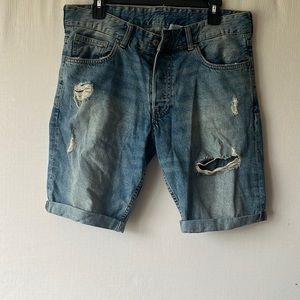 Denim shorts
